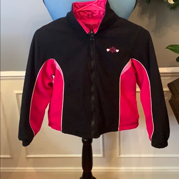 Girls Reversible Fleece/Windbreaker - Picture 1 of 5
